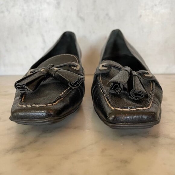 PRADA Tassel Kitten Heel Black Vintage Pumps 37 1/2 - Picture 6 of 17